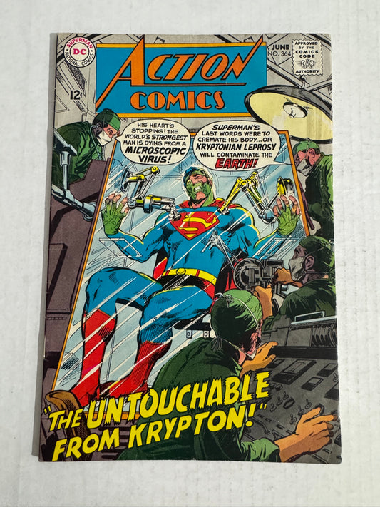 ACTION COMICS #364 VG- Neal Adams Cover