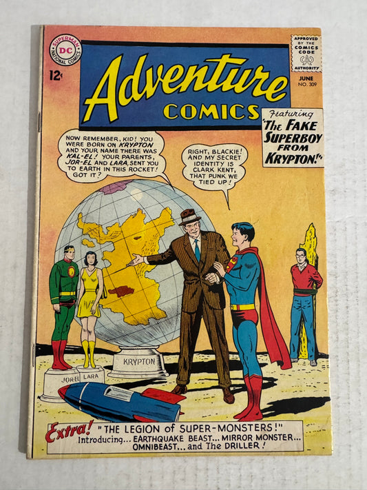 ADVENTURE COMICS #309 VG+ 1ST APPEARANCE