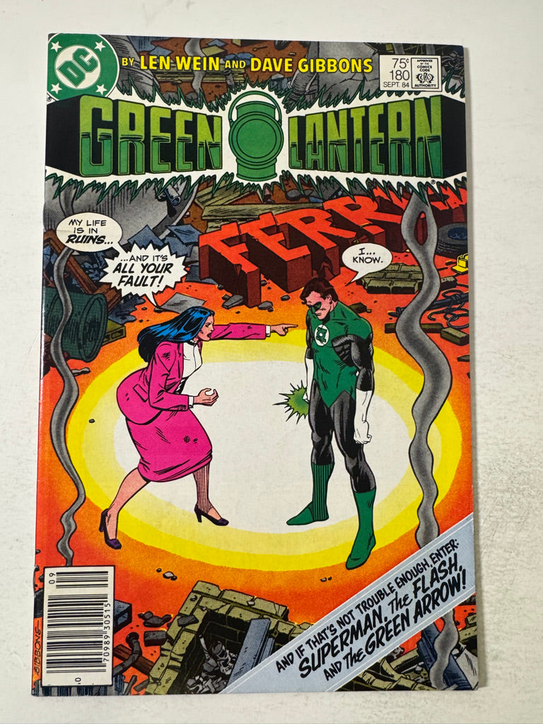 GREEN LANTERN #180 NM- NEWSSTAND