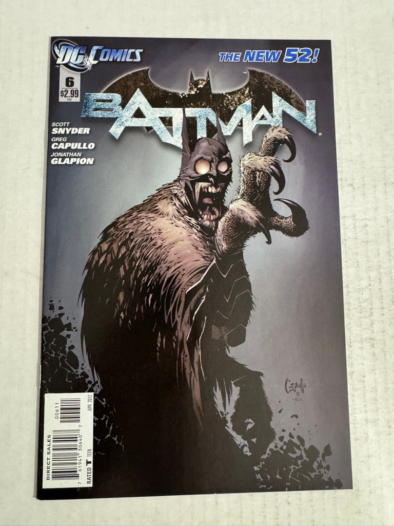 BATMAN #6 Vol 2 NM- Greg Capullo Cover 1ST APPEARANCE