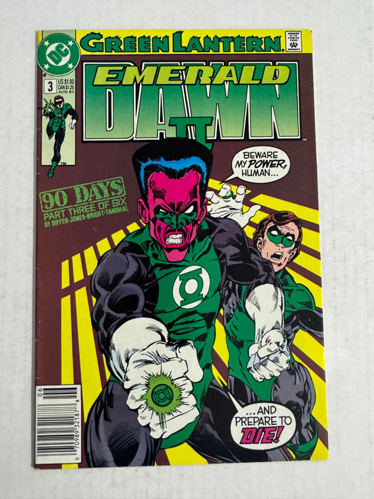 GREEN LANTERN EMERALD DAWN II #3 VF+ NEWSSTAND