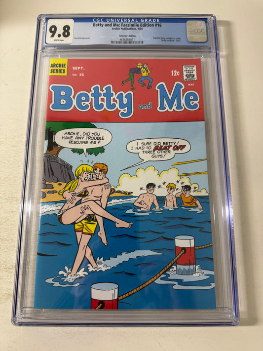BETTY AND ME #16 9.8 CGC Facsimile