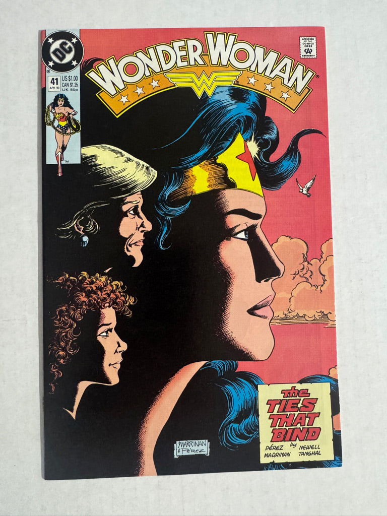 WONDER WOMAN #41 Vol 2 NM- George Perez Cover