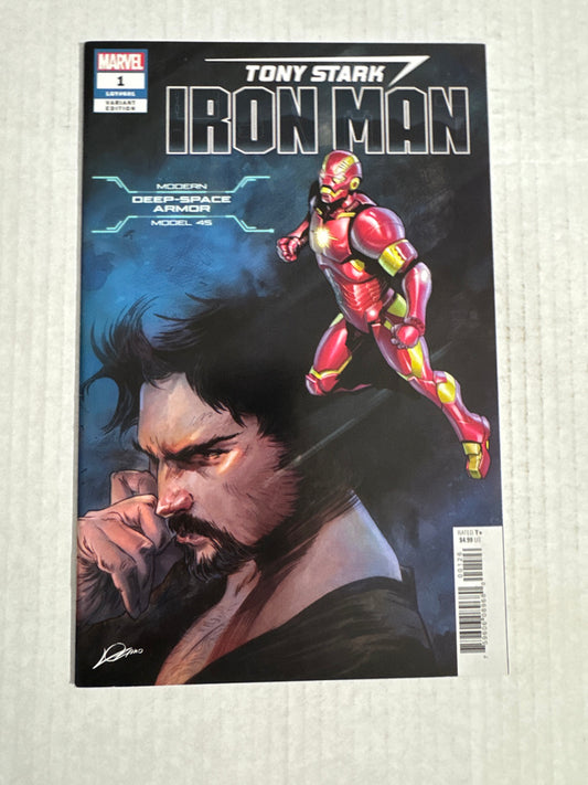 TONY STARK IRON MAN #1 NM- Alexander Lozano Deep-Space Armor Variant