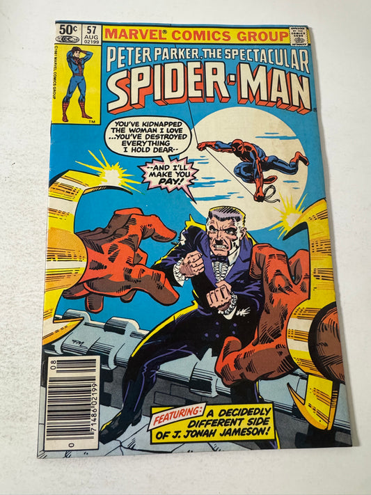 SPECTACULAR SPIDER-MAN #57 FN/VF NEWSSTAND Frank Miller Cover