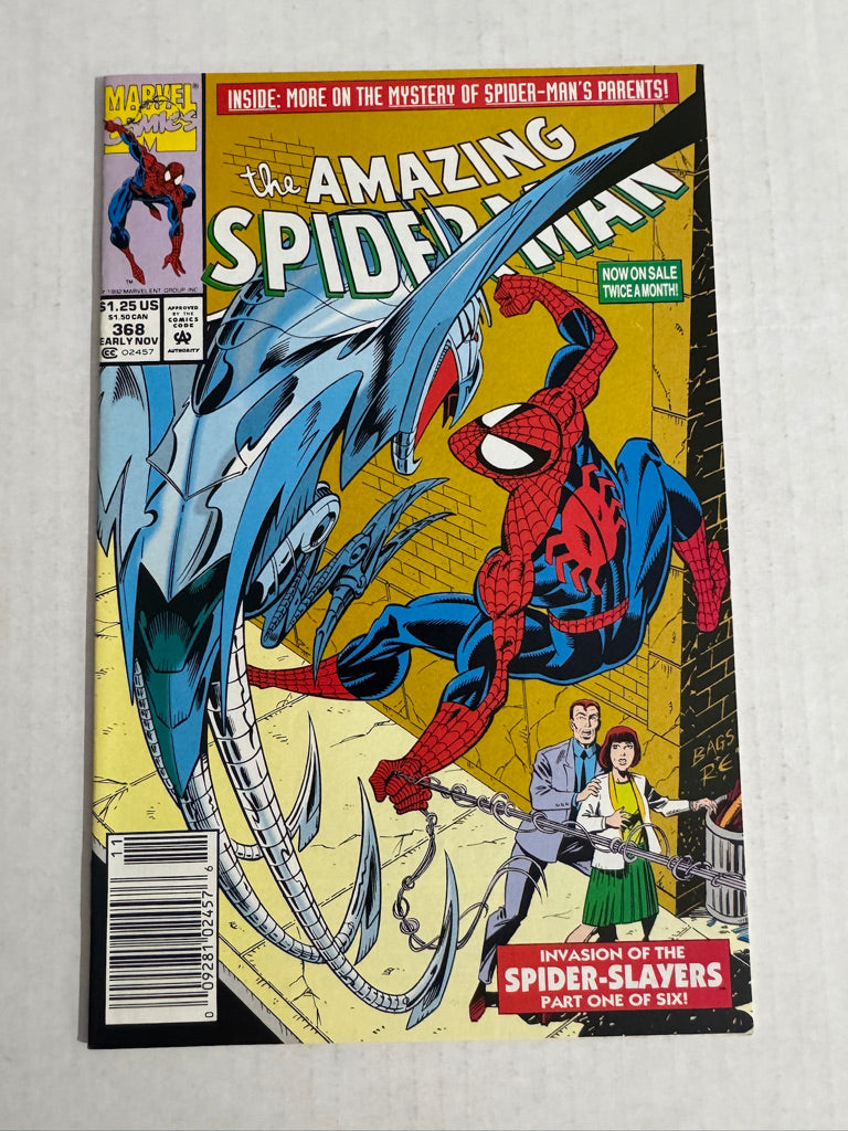AMAZING SPIDER-MAN #368 VF+ NEWSSTAND