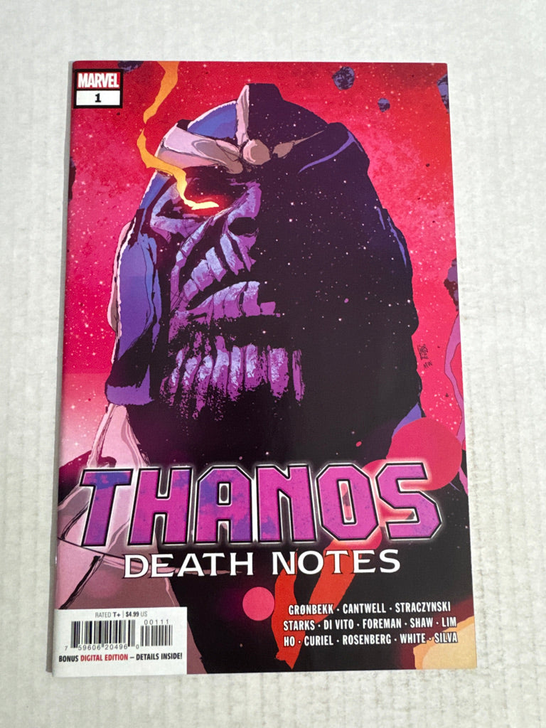 THANOS DEATH NOTES #1 NM Sorrentino Cover