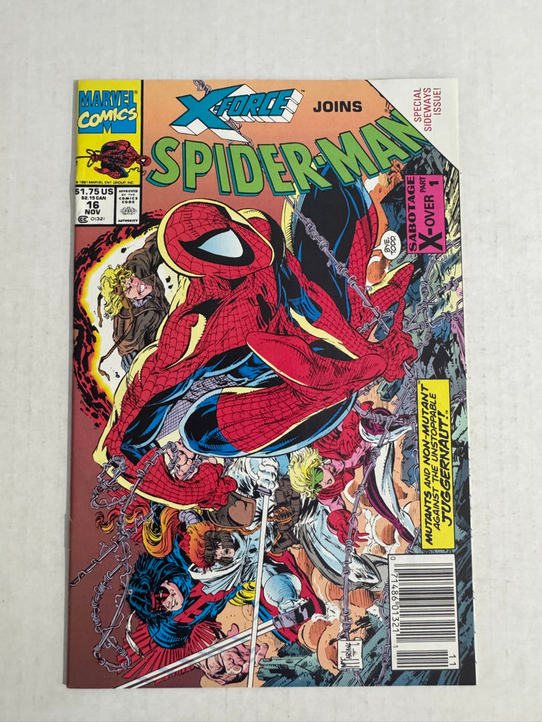 SPIDER-MAN #16 VF Todd McFarlane Cover NEWSSTAND