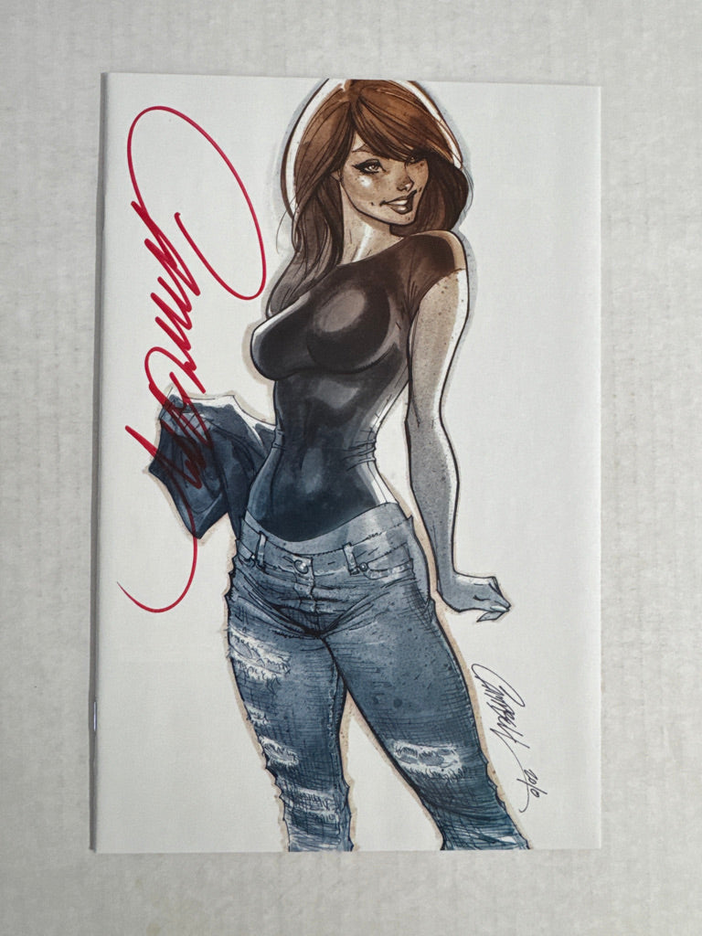 AMAZING SPIDER-MAN #14 Vol 5 NM J Scott Campbell Virgin K Variant SIGNED