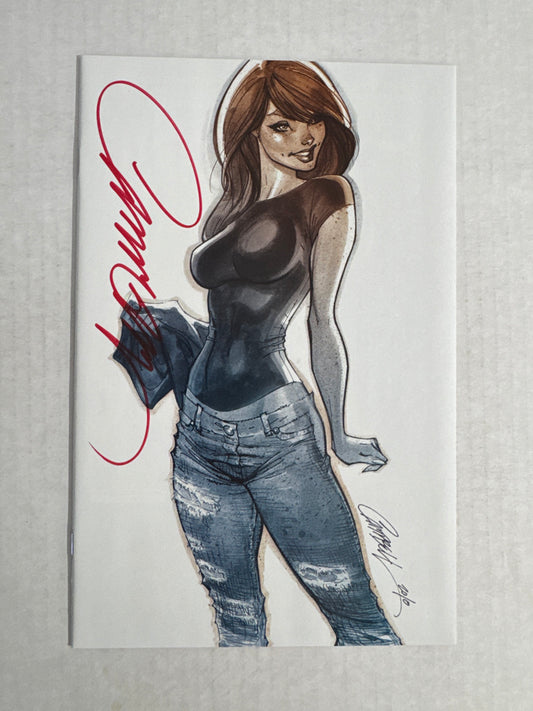 AMAZING SPIDER-MAN #14 Vol 5 NM J Scott Campbell Virgin K Variant SIGNED