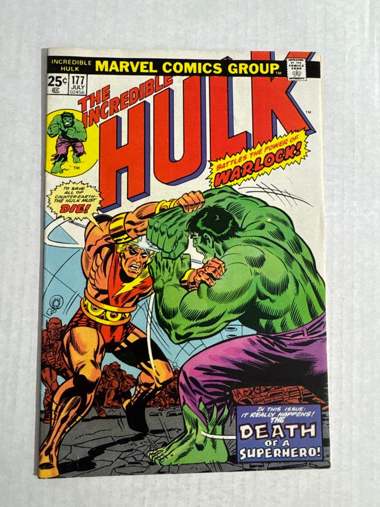 INCREDIBLE HULK #177 VF- w/ MVS