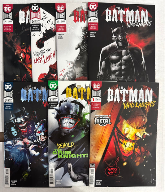 THE BATMAN WHO LAUGHS #1-7 Jock Cover SET