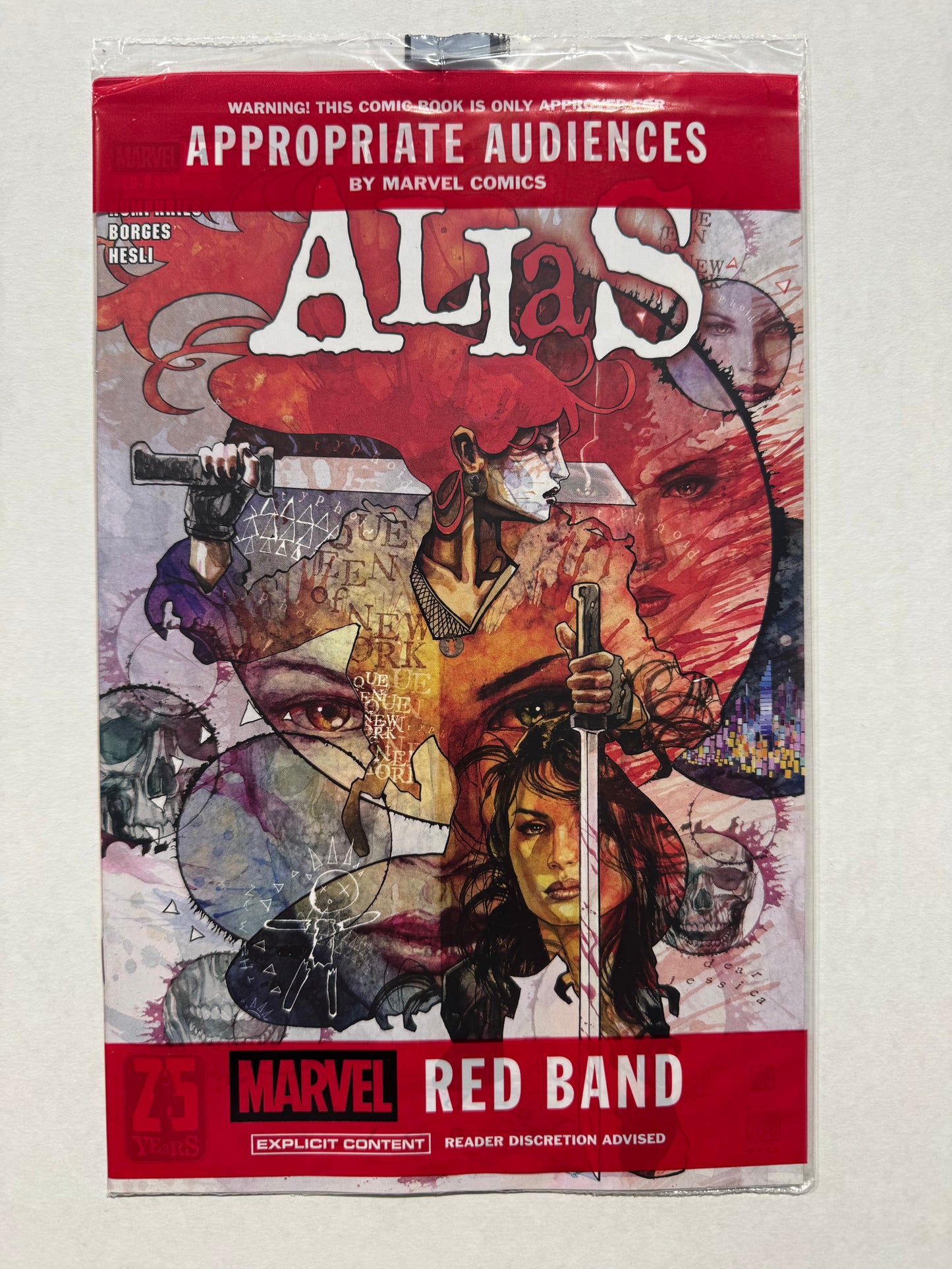 JESSICA JONES: ALIAS #4 NM Sealed Red Band David Mack Cover