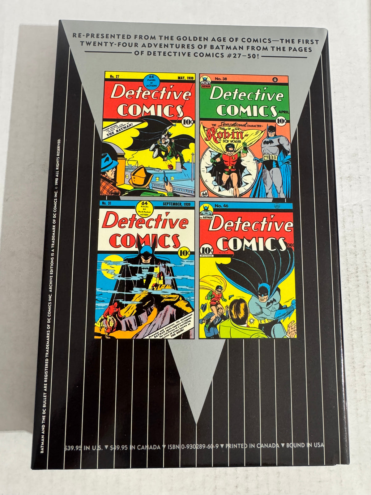 BATMAN ARCHIVES Vol 1 HC NM