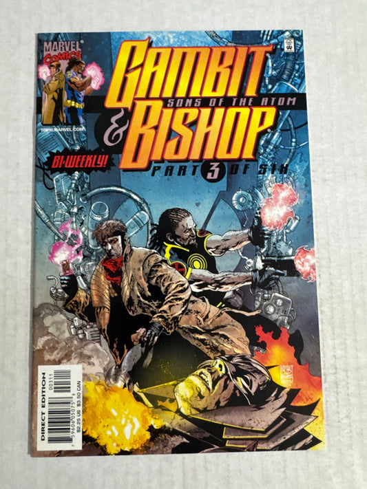 GAMBIT & BISHOP Sons of The Atom #3 NM JH Williams III Cover