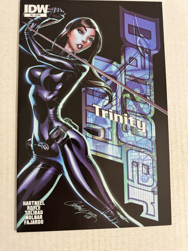 DANGER GIRL TRINITY #2 VF J Scott Campbell Cover