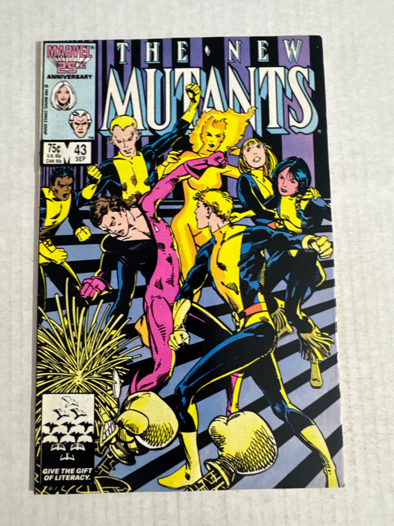 NEW MUTANTS #43 FN/VF Barry Windsor-Smith Cover