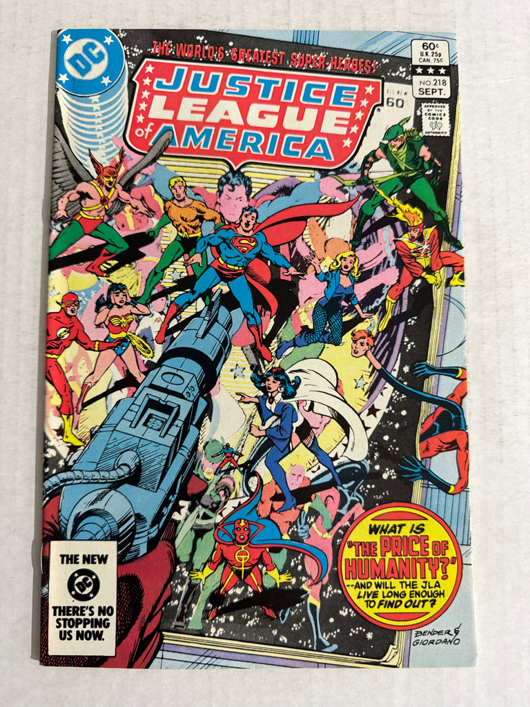 JUSTICE LEAGUE OF AMERICA #218 NM