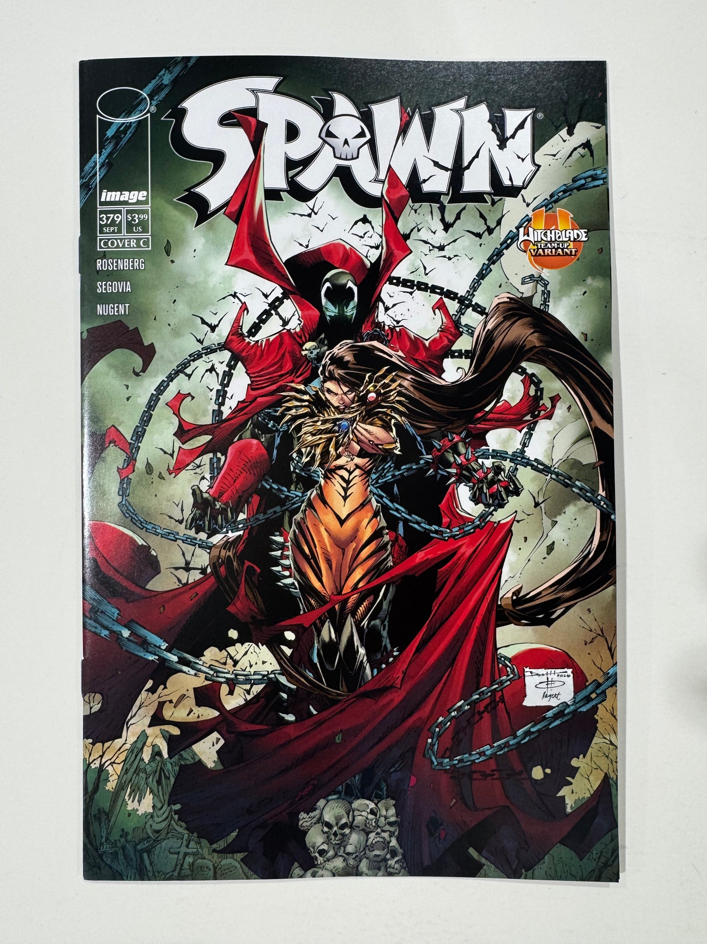 SPAWN #379 NM Cover C Brett Booth Witchblade Team Up Variant