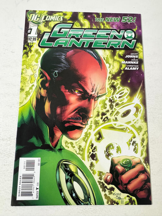 GREEN LANTERN #1 Vol 5 VF+ Error Variant