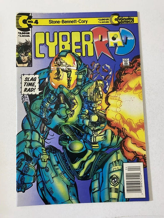 CYBERRAD #4 FN/VF NEWSSTAND Neal Adams Cover