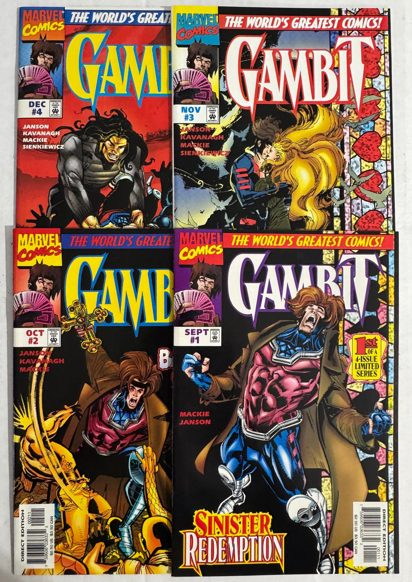 GAMBIT #1-4 Vol 2 NM SET