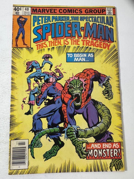 SPECTACULAR SPIDER-MAN #40 FN NEWSSTAND