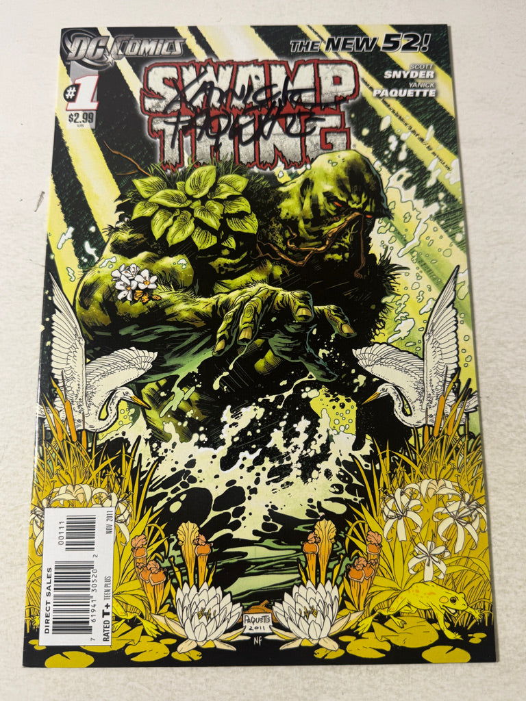 SWAMP THING #1 Vol 5 NM SIGNED by Yanick Paquette