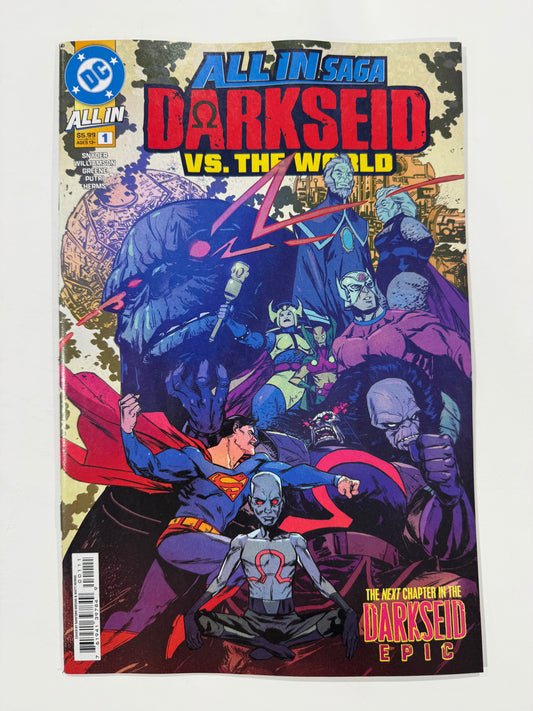 DC ALL IN SAGA: DARKSEID VS. THE WORLD #1 NM