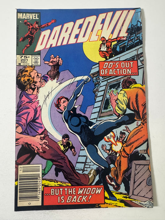 DAREDEVIl #201 VF- CANADIAN PRICE VARIANT John Byrne Cover
