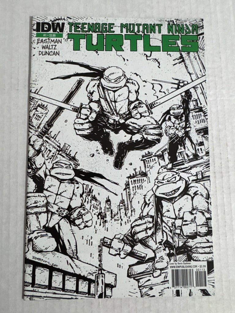 TEENAGE MUTANT NINJA TURTLES #1 NM 3rd Print Kevin Eastman Sketch Variant