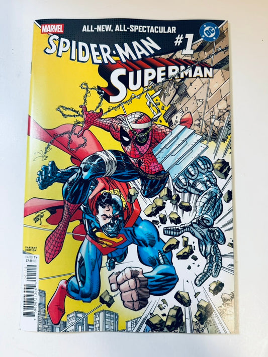 MARVEL / DC: SPIDER-MAN / SUPERMAN #1 NM Erik Larsen Variant