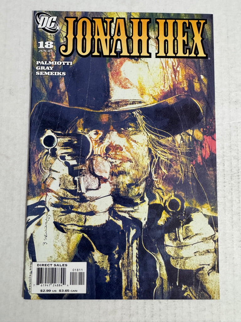 JONAH HEX #18 Vol 2 VF+ Bill Sienkiewicz Cover