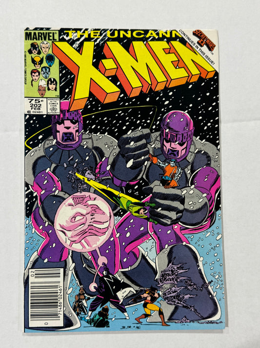 UNCANNY X-MEN #202 VF/NM CANADIAN PRICE VARIANT