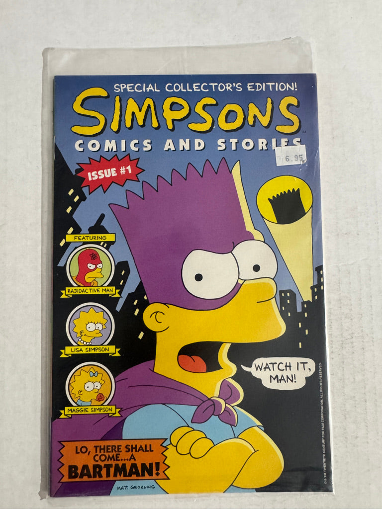 SIMPSONS COMICS AND STORIES #1 NM Sealed W/Poster