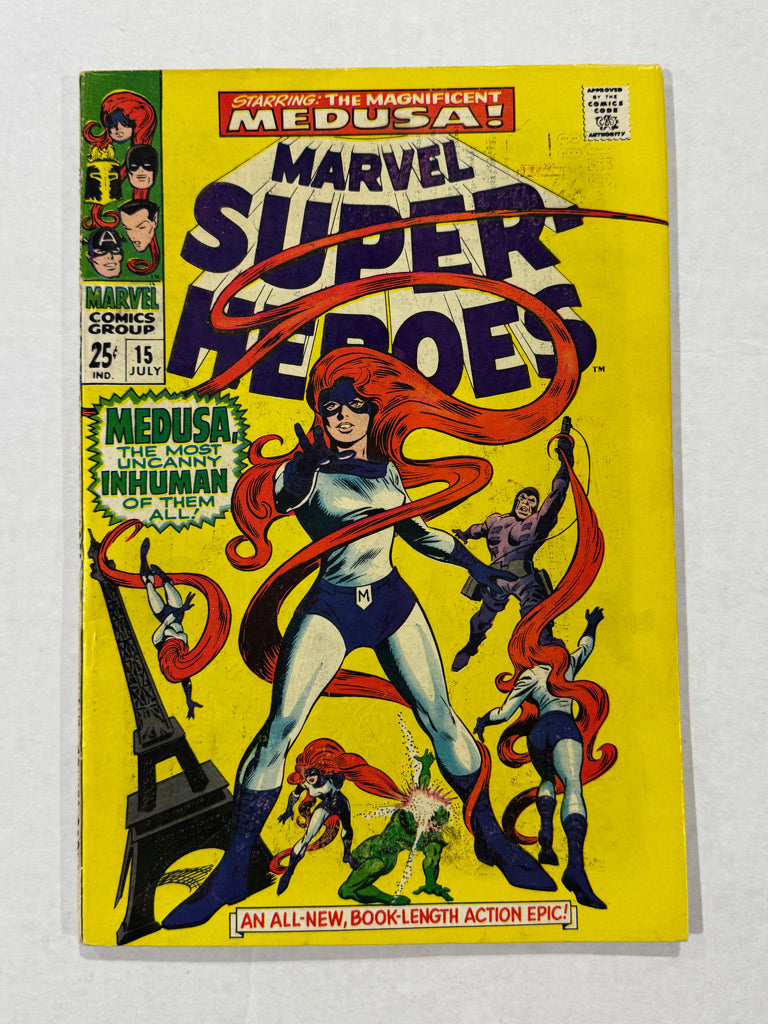 MARVEL SUPER-HEROES #15 VG/FN Gene Colan Cover