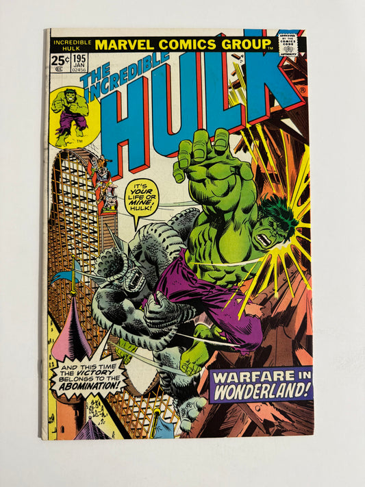 INCREDIBLE HULK #195 NM-