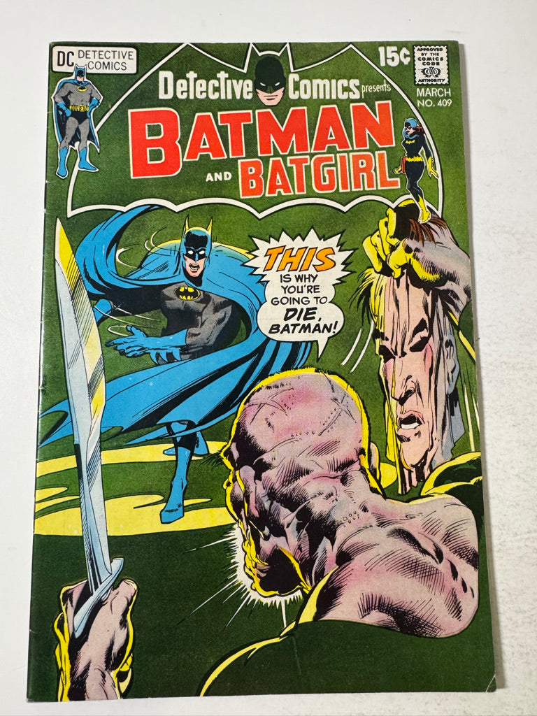 DETECTIVE COMICS #409 FN/VF Neal Adams Cover