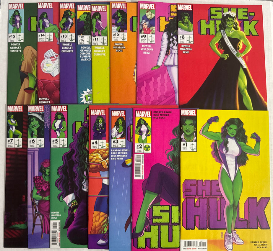 SHE-HULK #1-15 Vol 4 NM Jen Bartel Cover SET
