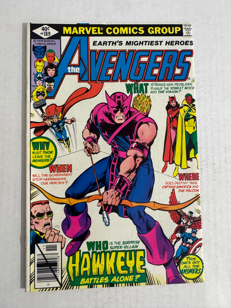 AVENGERS #189 VF/NM John Byrne Cover