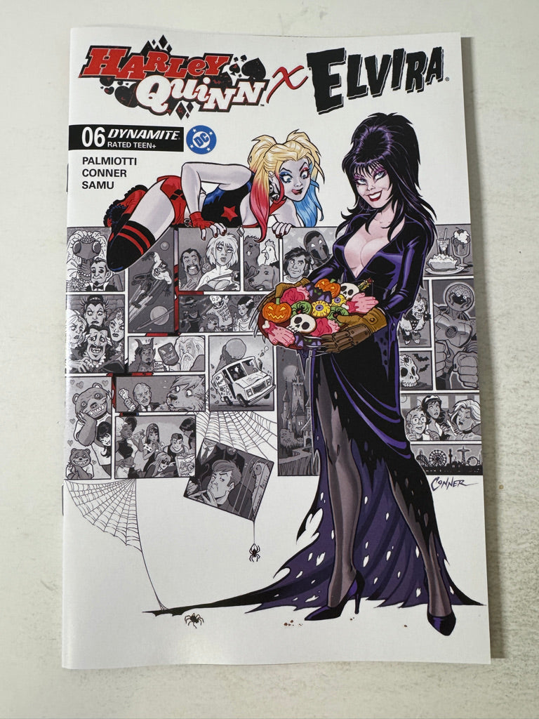 HARLEY QUINN X ELVIRA #6 NM 1:10 Amanda Conner Variant