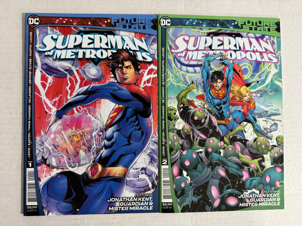 FUTURE SUPERMAN OF METROPOLIS #1-2 NM SET