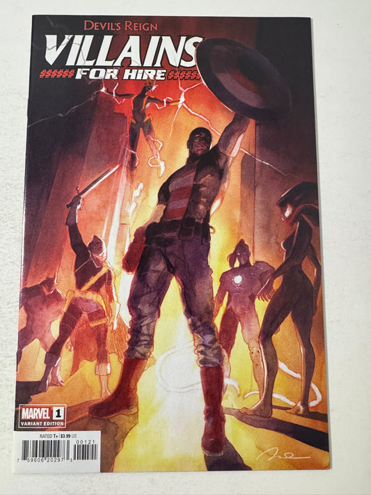 DEVIL'S REIGN HEROES FOR HIRE #1 NM Gerald Parel Variant