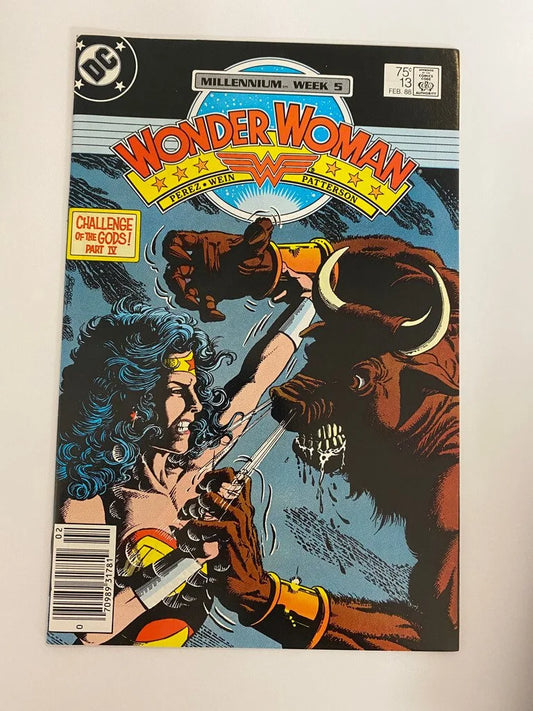 WONDER WOMAN #13 Vol 2 NM George Perez Cover NEWSSTAND
