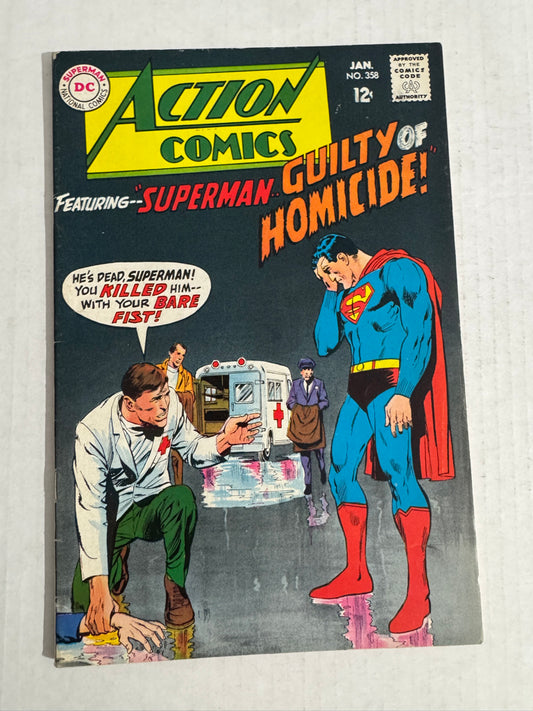 ACTION COMICS #358 VG+ Neal Adams Cover