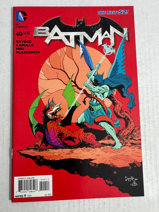 BATMAN #40 Vol 2 NM- 2nd Print Greg Capullo Variant