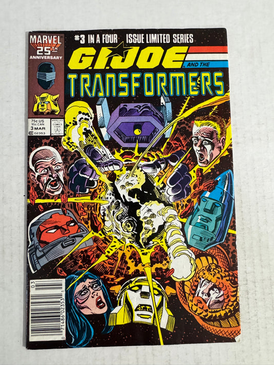 GI JOE AND THE TRANSFORMERS #3 VG/FN NEWSSTAND
