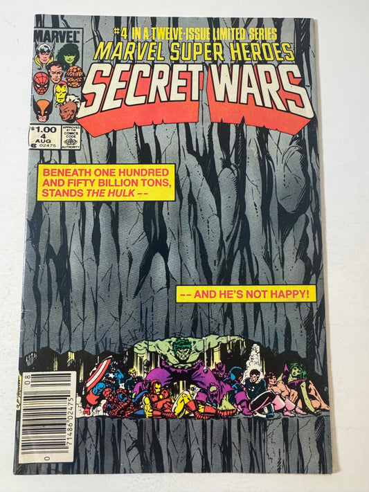 MARVEL SUPER HEROES SECRET WARS #4 VG CANADIAN PRICE VARIANT