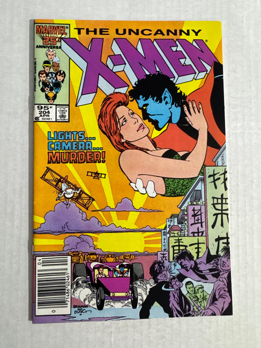 UNCANNY X-MEN #204 NM CANADIAN PRICE VARIANT