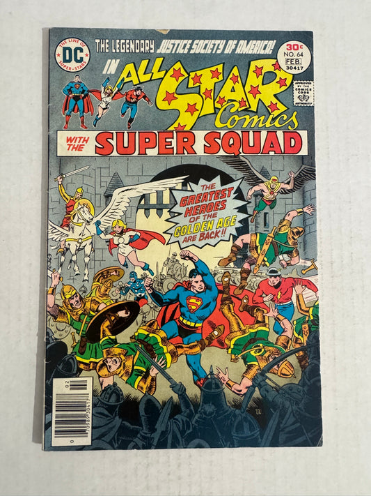 ALL STAR COMICS #64 VG/FN Wally Wood Cover